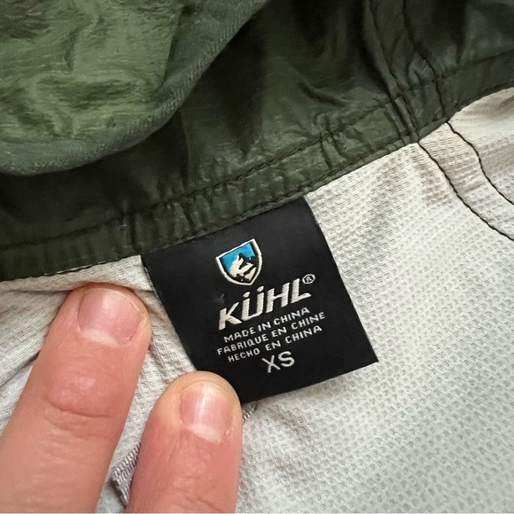 Kuhl Women Parajax Ultra-Light Wind Shell Jacket Green Size XS 2122 Nylon Hiking - Picture 13 of 16